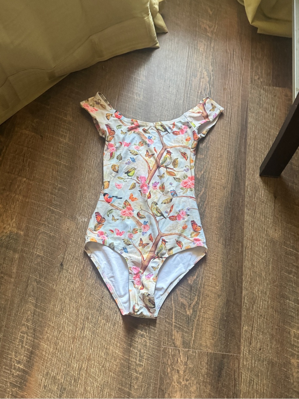chameleon Floral & Butterfly leotard